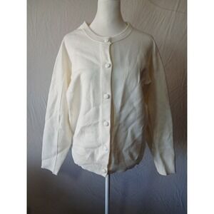 All Row Sweater‎ Button Up Ivory cardigan Small NWOT